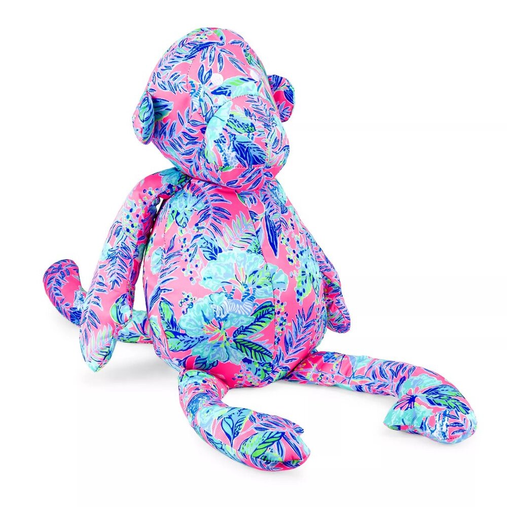Lilly Pulitzer Johnny B Monkey Toy Pink Isle Earned My Stripes Plush Easter Gift